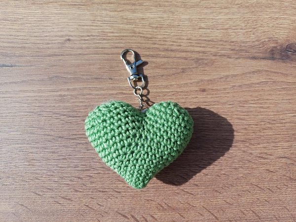 Schlüsselanhänger Herz grün